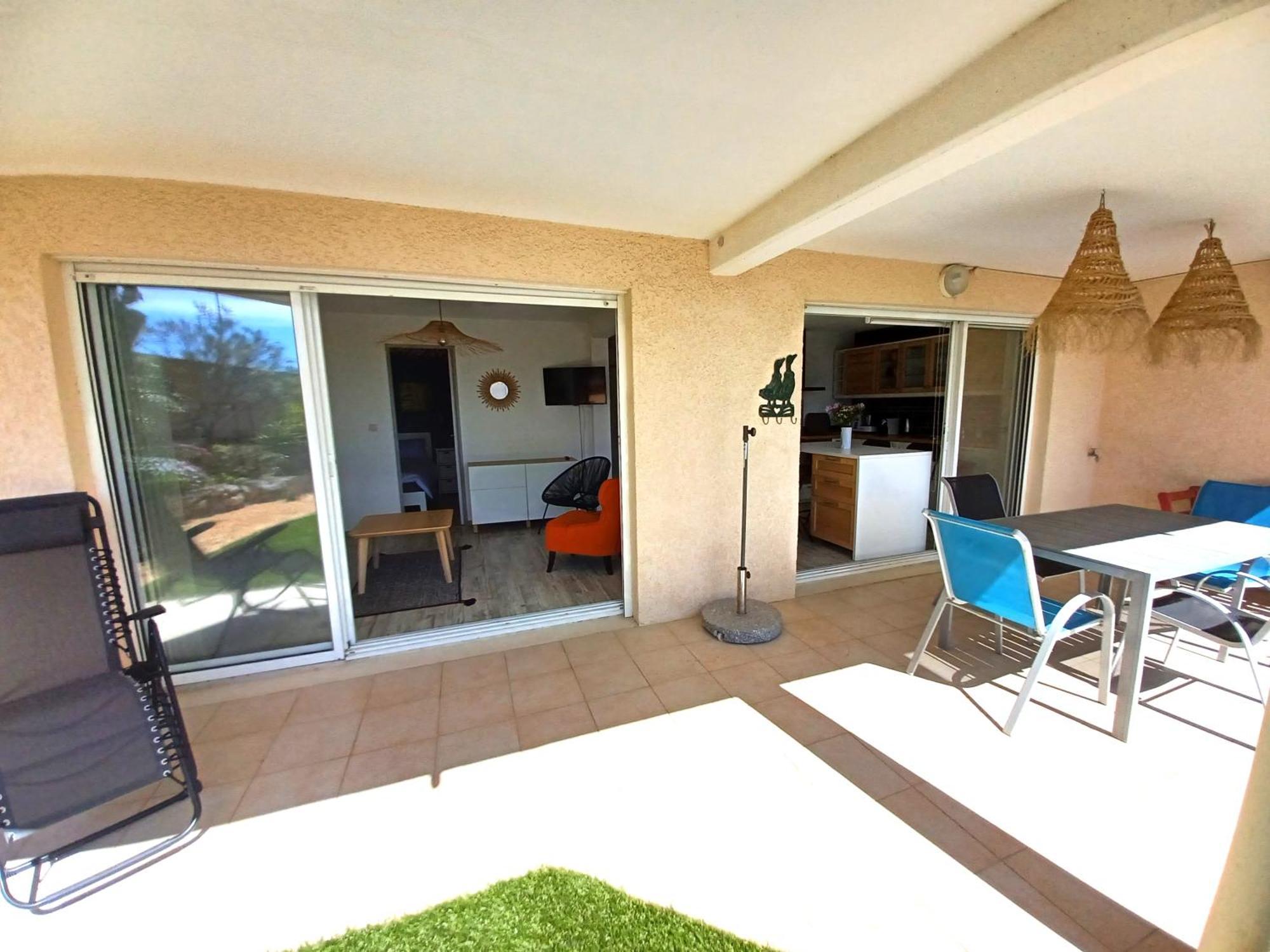 Plain-Pied Jardin 6 Personnes Clim Vue Mer Parking Wifi Terrasse Piscine Dans La Residence Saint-Pierre-la-Mer  Zewnętrze zdjęcie